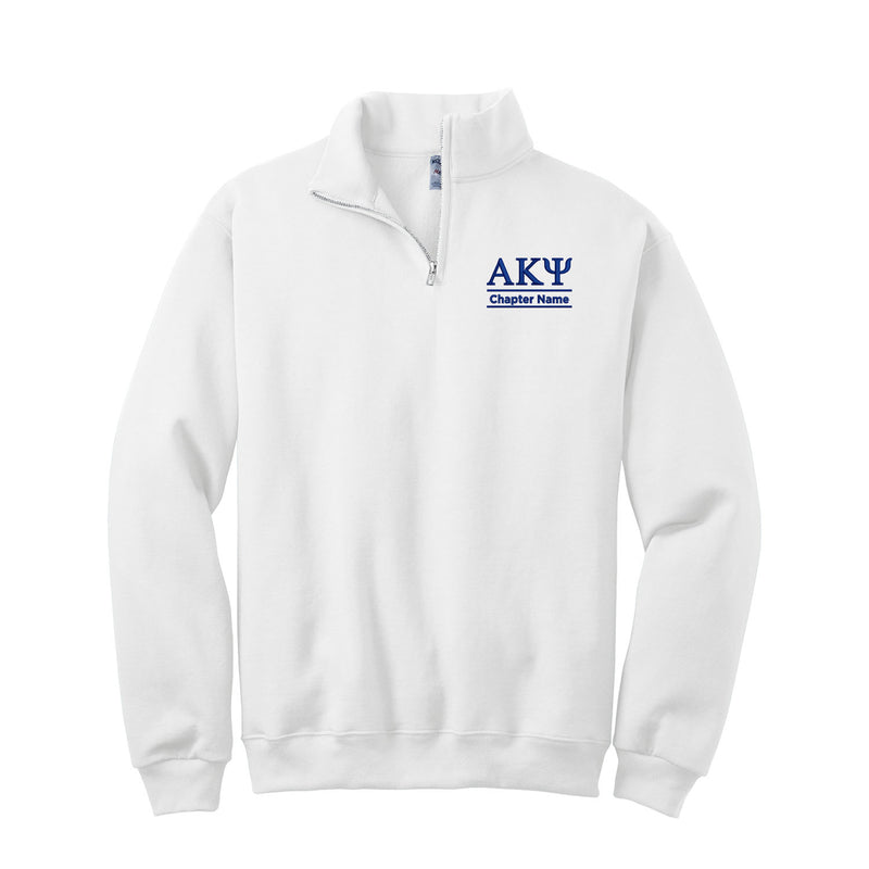 Alpha Kappa Psi Quarter Zip Sweatshirt Custom Chapter