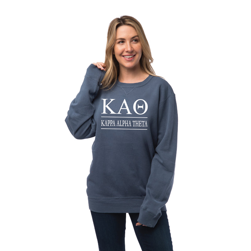 Kappa Alpha Theta Vintage Color Crewneck Sweatshirt