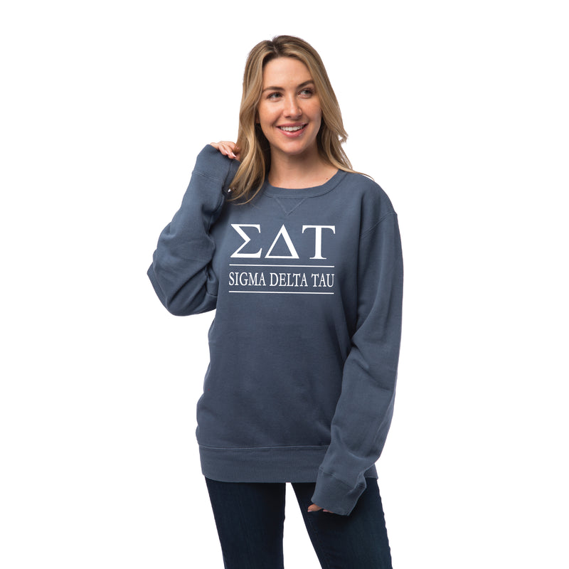 Sigma Delta Tau Vintage Color Crewneck Sweatshirt