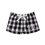 Phi Mu Flannel Boxer Shorts