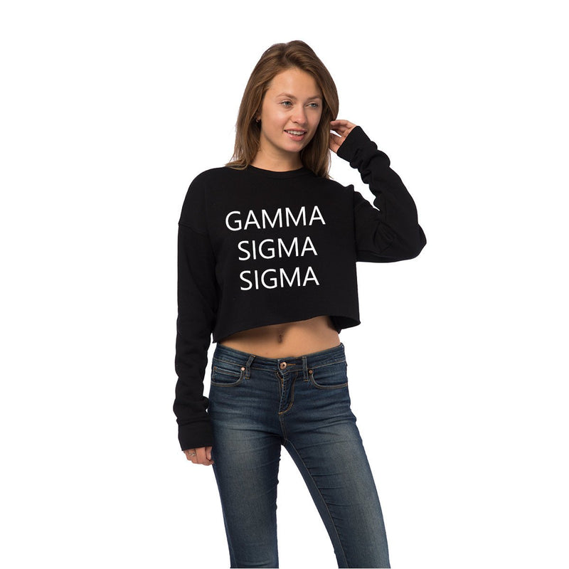 Gamma Sigma Sigma Cropped Crew Fleece