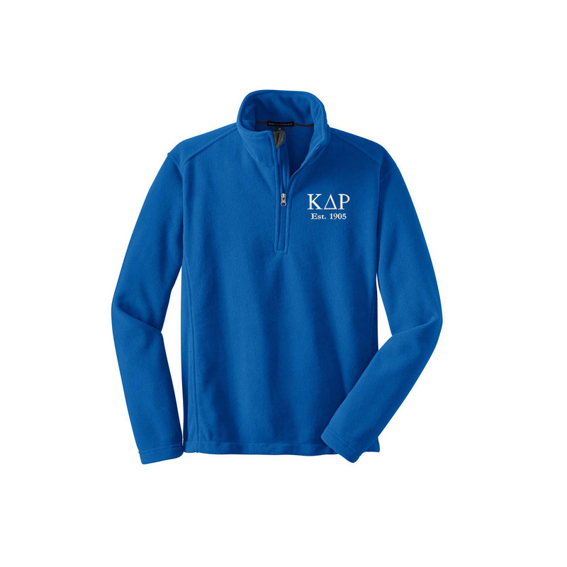 Kappa Delta Rho Est Quarter Zip Fleece Pullover