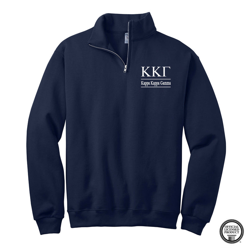 Kappa Kappa Gamma Quarter Zip Pullover