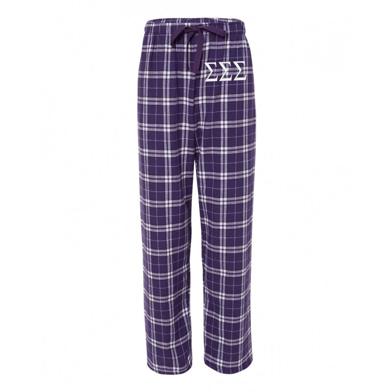 Sigma Sigma Sigma Flannel Pants