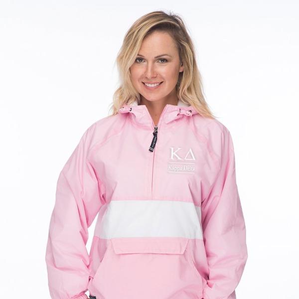 Kappa Delta Classic Striped Windbreaker - Lined