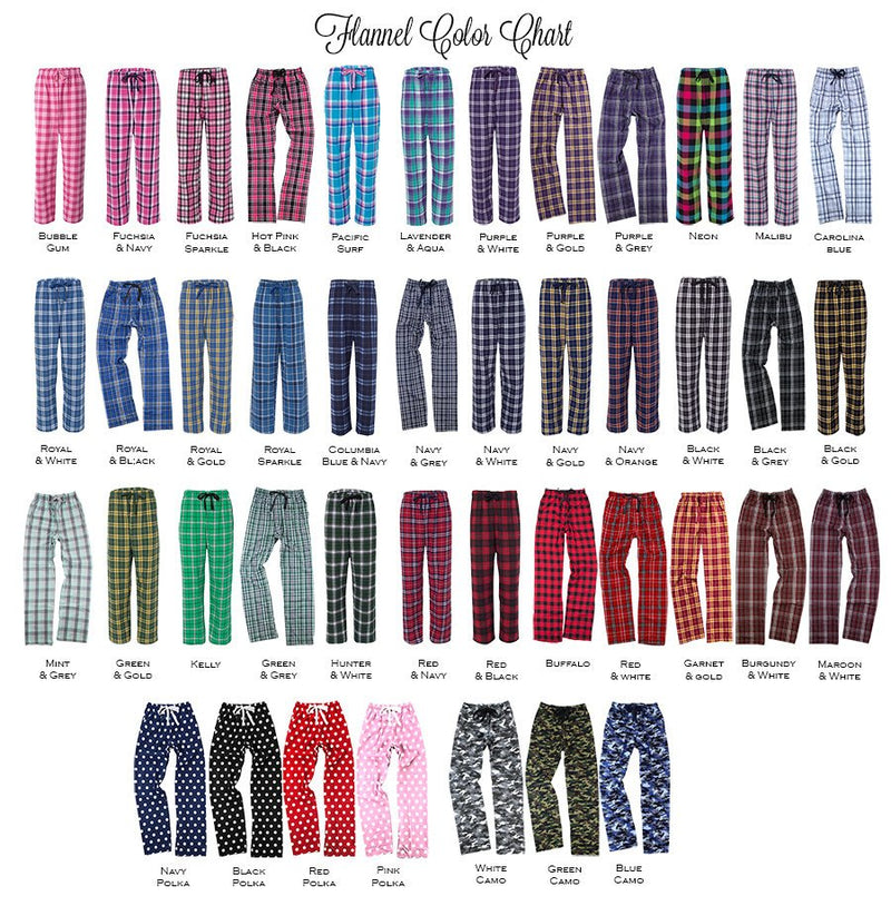 Kappa Delta Flannel Pajama Pants (S (2-6)) at  Women's