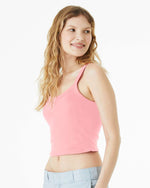 Phi Mu Spaghetti Strap tank - Cropped Shirt