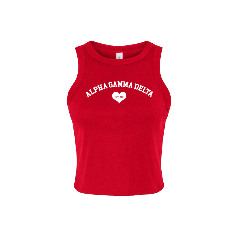 Alpha Gamma Delta Cropped Tank Top