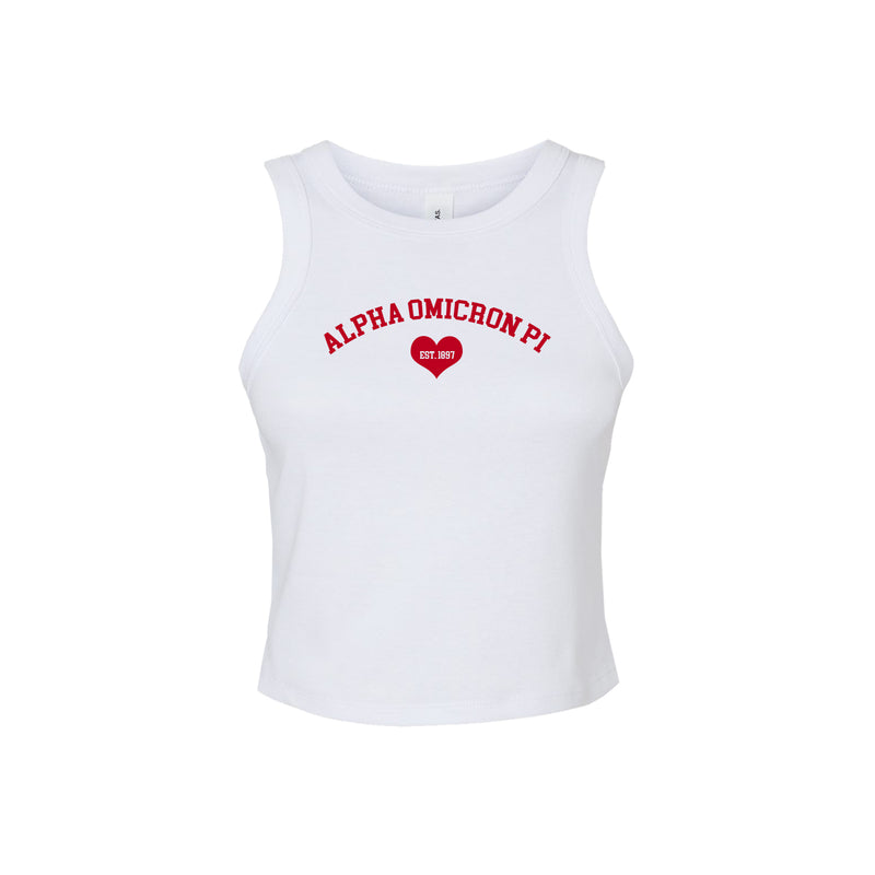 Alpha Omicron Pi Cropped Tank Top
