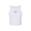 Phi Mu Cropped Tank Top - Women's Micro Rib Racer Crop Tank