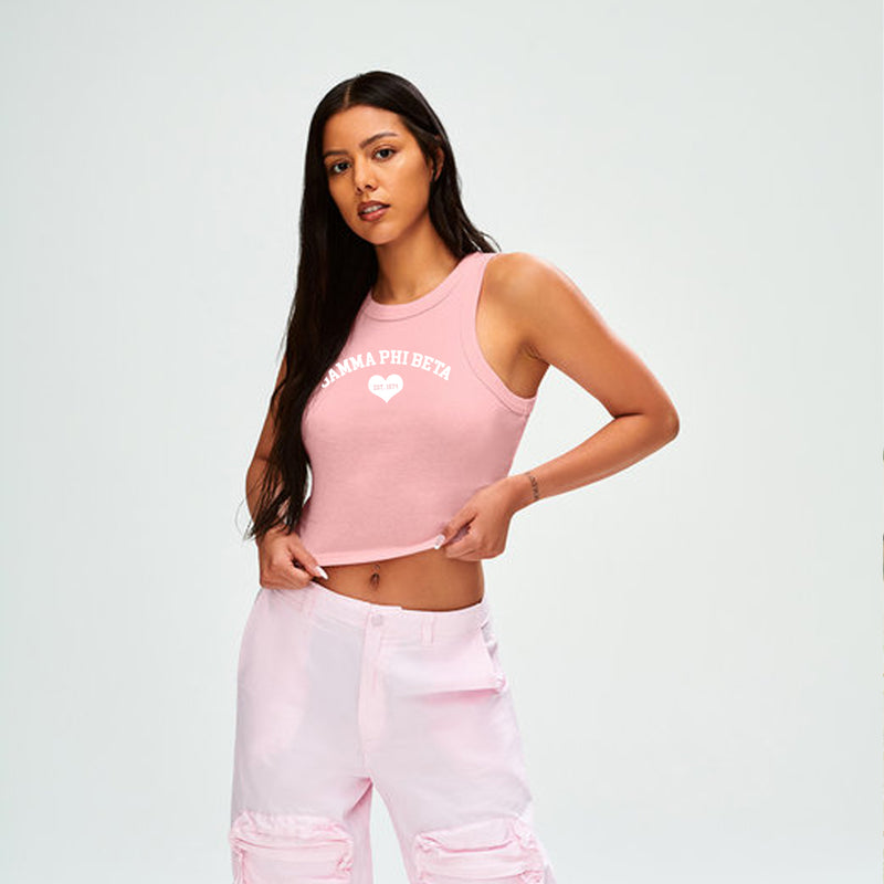 Gamma Phi Beta Cropped Tank Top