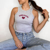 Sigma Kappa Crop Tank Top - Women's Micro Rib Racer Tank - Sig Kap Sorority