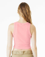 Phi Mu Cropped Tank Top - Women's Micro Rib Racer Crop Tank