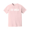 Chi Omega Heavyweight Short Sleeve T-shirt - Comfort Colors Sorority Tee