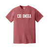 Chi Omega Heavyweight Short Sleeve T-shirt - Comfort Colors Sorority Tee