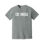Chi Omega Heavyweight Short Sleeve T-shirt - Comfort Colors Sorority Tee