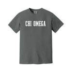 Chi Omega Heavyweight Short Sleeve T-shirt - Comfort Colors Sorority Tee