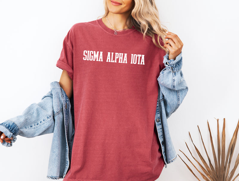 Sigma Alpha Iota Heavyweight Short Sleeve T-shirt - Comfort Colors Sorority Tee
