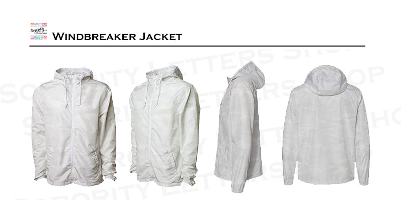Alpha Sigma Kappa Windbreaker Jacket - Letters