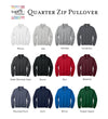 Chi Omega Quarter Zip with Embroidered Crest