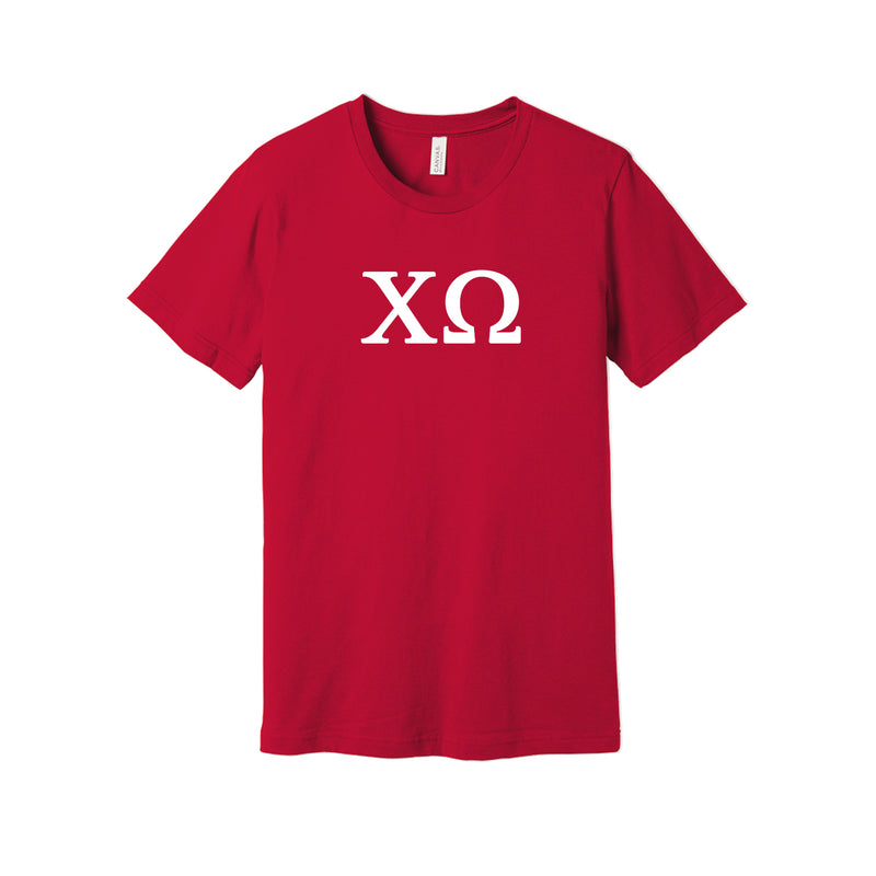 Chi Omega Short Sleeve T-Shirt - Greek Letter Tee