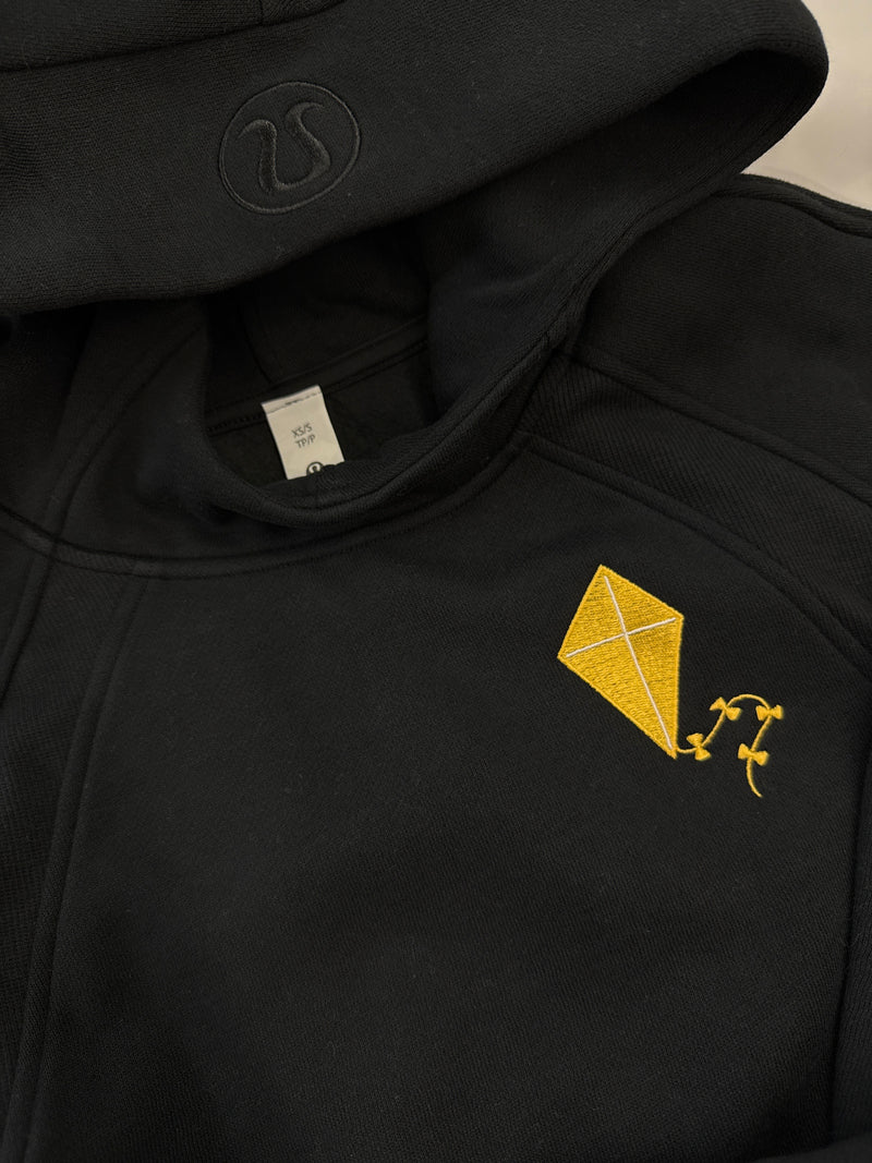 Kappa Alpha Theta lululemon Scuba Oversized Black Hoodie - Kite
