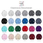 Omega Phi Alpha Crewneck Sweatshirt - OPhiA Embroidered Greek Letters