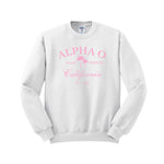 Alpha Omicron Pi Palm Springs Crewneck Sweatshirt
