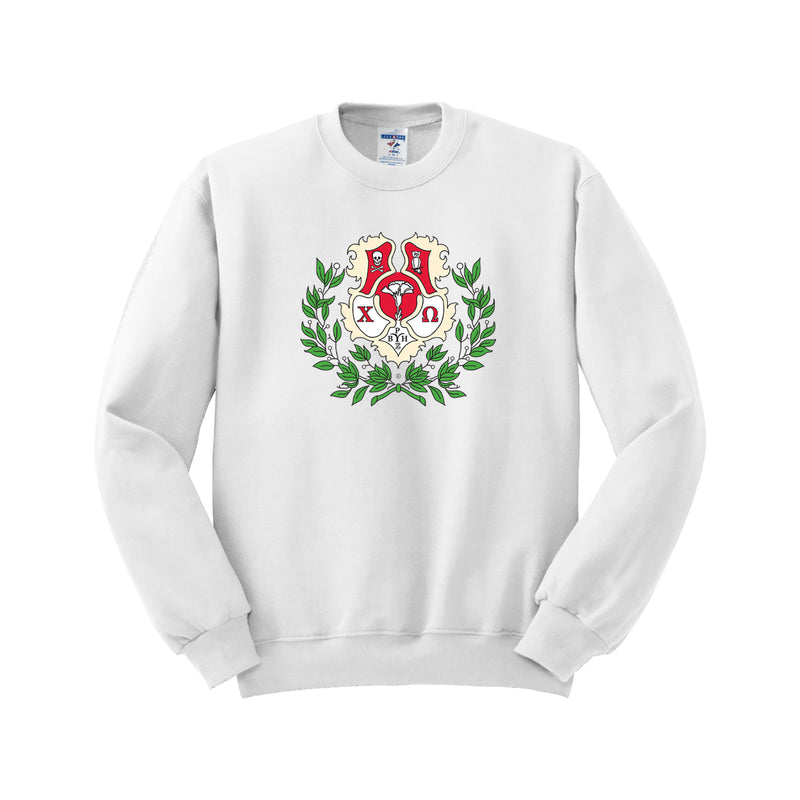 Chi Omega Crewneck Sweatshirt - Crest