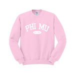 Phi Mu Sorority Crewneck Sweatshirt - Est. 1851
