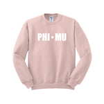 Phi Mu Sorority Crewneck Sweatshirt - Stars
