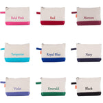Delta Sigma Pi Canvas Cosmetic Bag