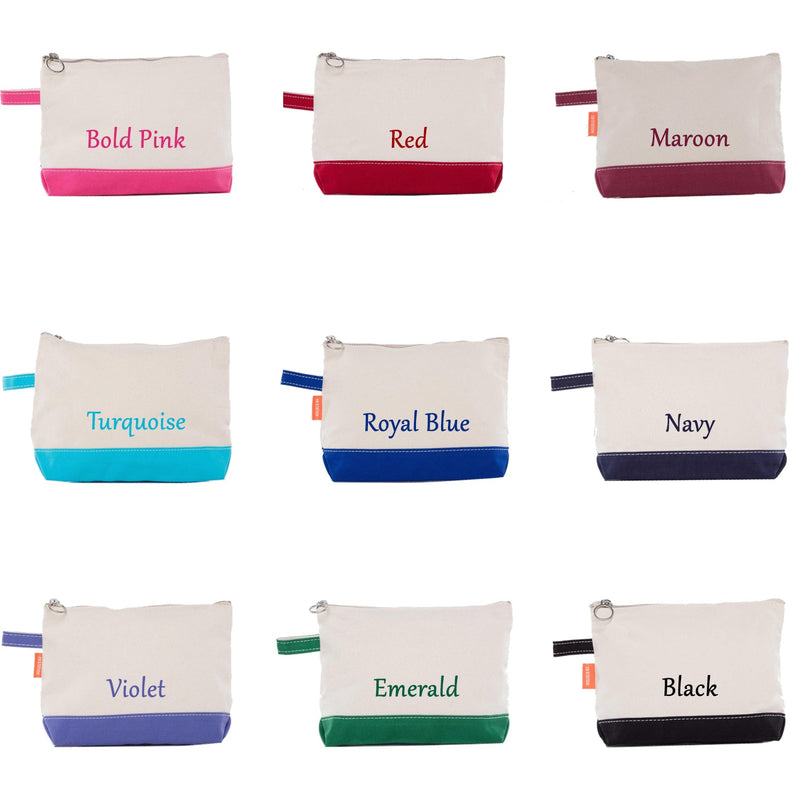 Delta Sigma Pi Canvas Cosmetic Bag