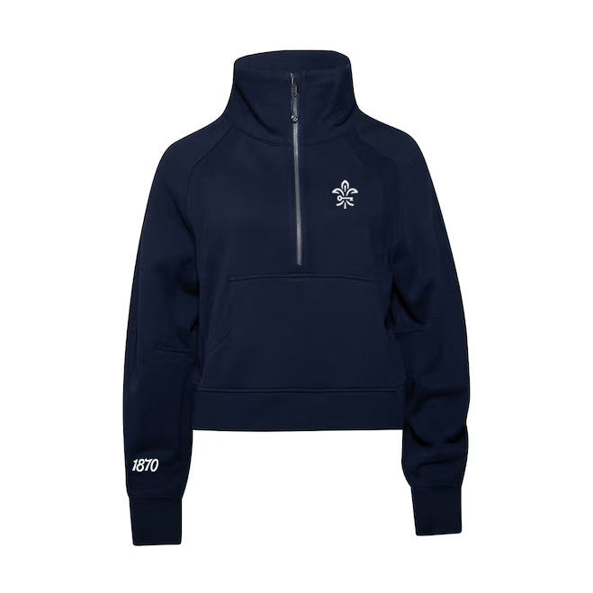 Kappa Kappa Gamma lululemon Scuba Oversized Funnel-Neck Half Zip - Navy