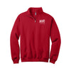 Alpha Omicron Pi Quarter Zip Pullover - Infinity Rose Logo Fraternity