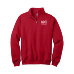 Alpha Omicron Pi Quarter Zip Pullover - Infinity Rose Logo Fraternity