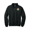 Chi Omega Quarter Zip with Embroidered Crest