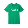 Alpha Chi Omega Short Sleeve T-Shirt - AXO Greek Letters Tee