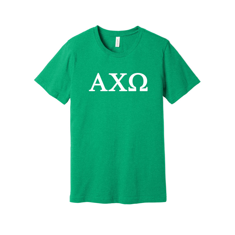 Alpha Chi Omega Short Sleeve T-Shirt - AXO Greek Letters Tee