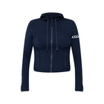 Alpha Chi Omega lululemon Define Cropped Hooded Jacket Nulu - NAVY