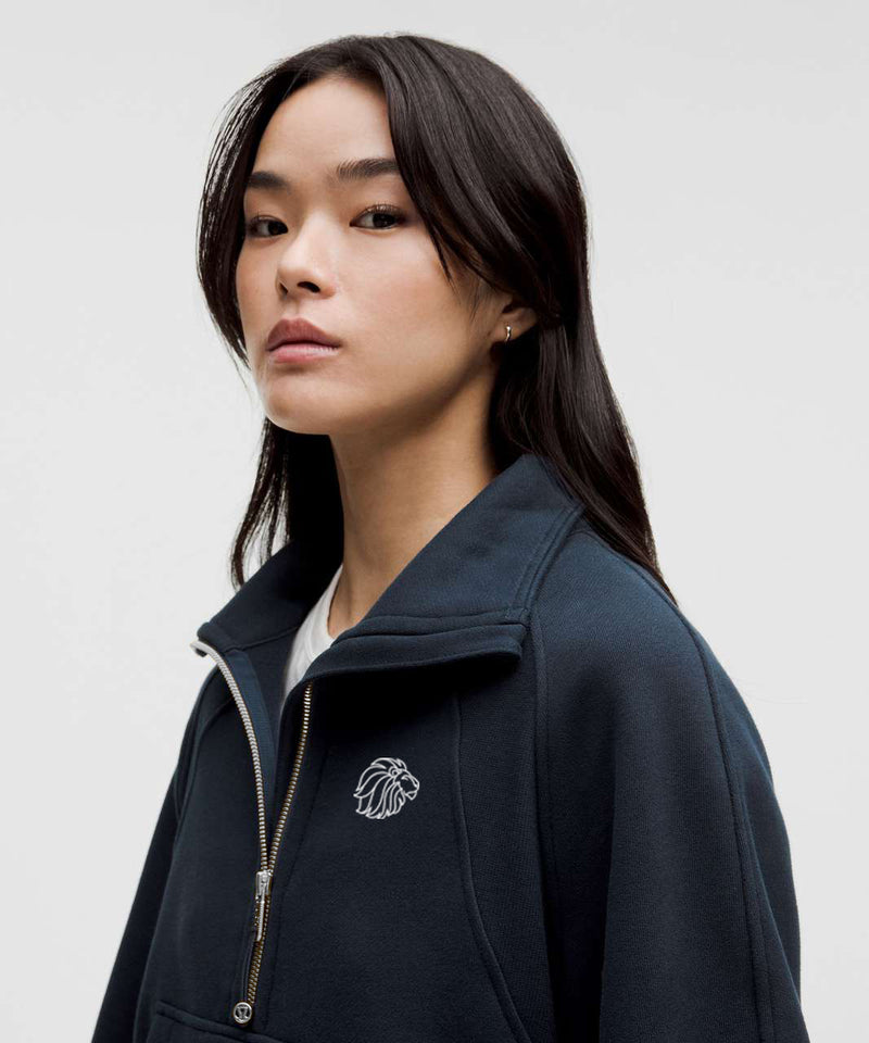 Kappa Kappa Gamma lululemon Scuba Oversized Funnel-Neck Half Zip - Navy
