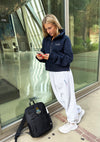 Alpha Delta Pi lululemon Scuba Oversized Funnel-Neck Half Zip - Navy