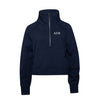 Alpha Epsilon Phi lululemon Scuba Oversized Funnel-Neck Half Zip - Navy