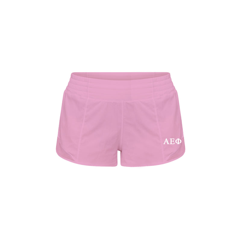 LIMITED EDITION Alpha Epsilon Phi lululemon Hotty Hot High-Rise Lined Short 2.5" - Pink Frosting