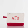Alpha Gamma Delta Canvas Cosmetic Bag