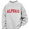 Alpha Omicron Pi Mock Neck Sweatshirt - ALPHA O