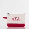Alpha Sigma Alpha Canvas Cosmetic Bag