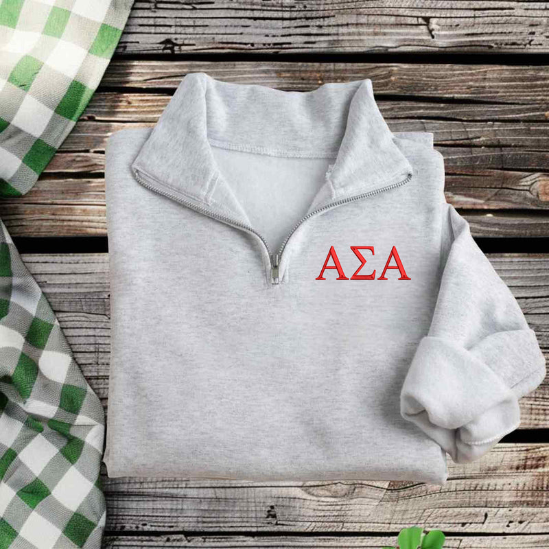 Alpha Sigma Alpha Qzip Sweatshirt