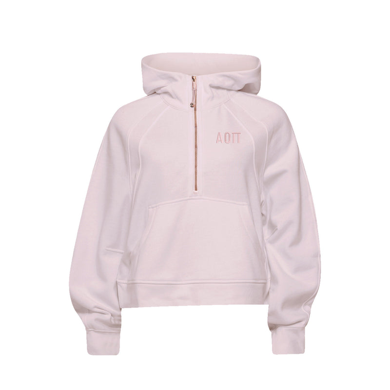 LIMITED EDITION Alpha Omicron Pi lululemon Scuba Oversized Half-Zip Hoodie - Pink Haze