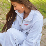 Alpha Omicron Pi lululemon Scuba Oversized Funnel-Neck Half Zip - AOII with Infinity Rose